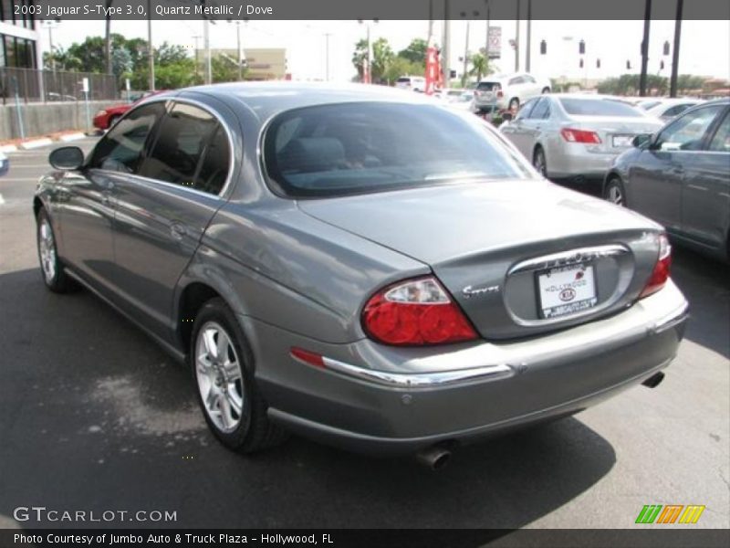 Quartz Metallic / Dove 2003 Jaguar S-Type 3.0