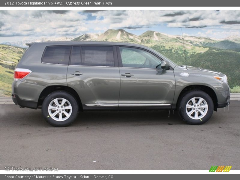 Cypress Green Pearl / Ash 2012 Toyota Highlander V6 4WD