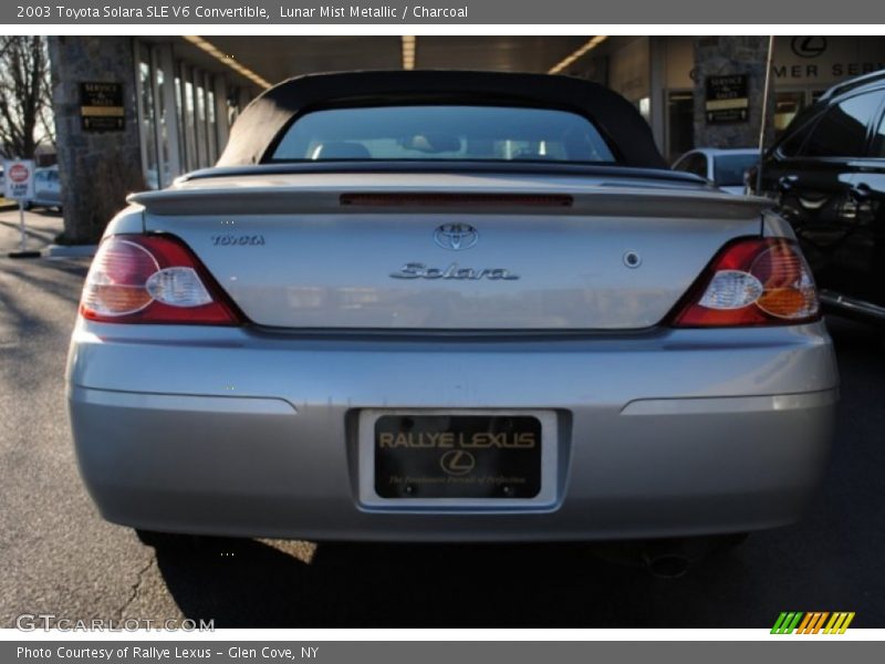 Lunar Mist Metallic / Charcoal 2003 Toyota Solara SLE V6 Convertible