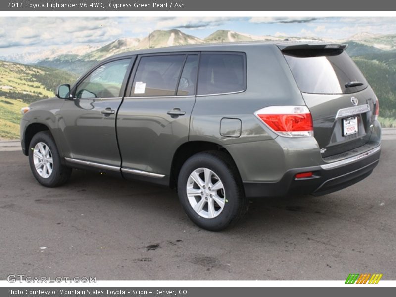 Cypress Green Pearl / Ash 2012 Toyota Highlander V6 4WD