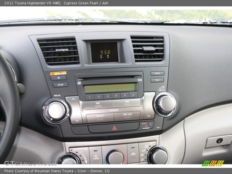 Cypress Green Pearl / Ash 2012 Toyota Highlander V6 4WD
