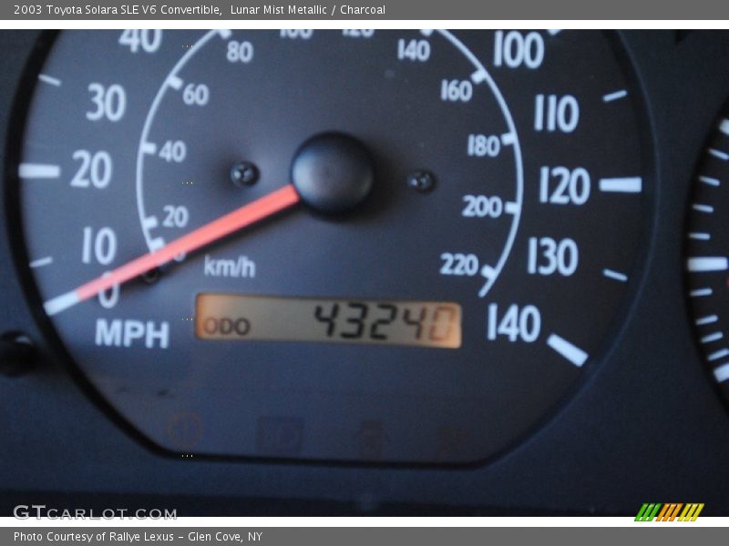 Lunar Mist Metallic / Charcoal 2003 Toyota Solara SLE V6 Convertible