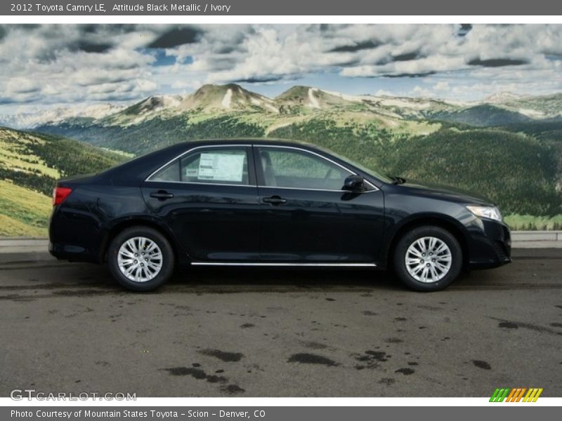 Attitude Black Metallic / Ivory 2012 Toyota Camry LE