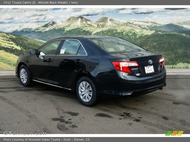 Attitude Black Metallic / Ivory 2012 Toyota Camry LE