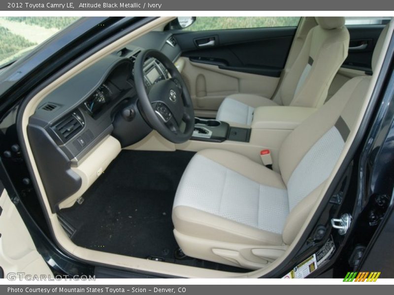 Attitude Black Metallic / Ivory 2012 Toyota Camry LE