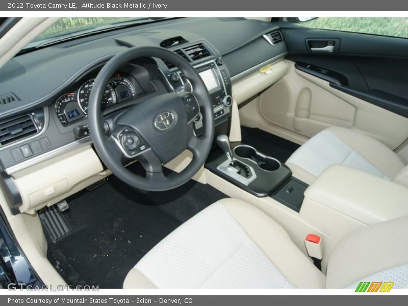 Attitude Black Metallic / Ivory 2012 Toyota Camry LE