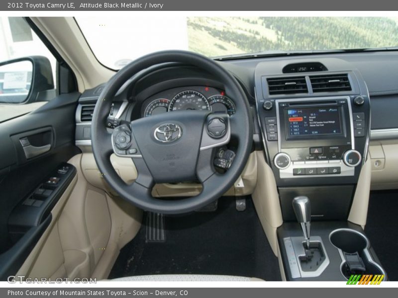 Attitude Black Metallic / Ivory 2012 Toyota Camry LE
