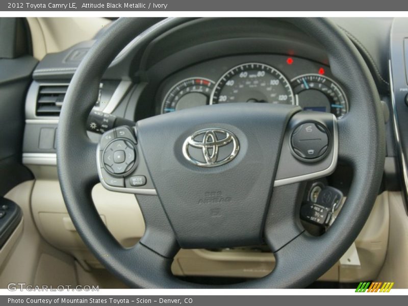 Attitude Black Metallic / Ivory 2012 Toyota Camry LE