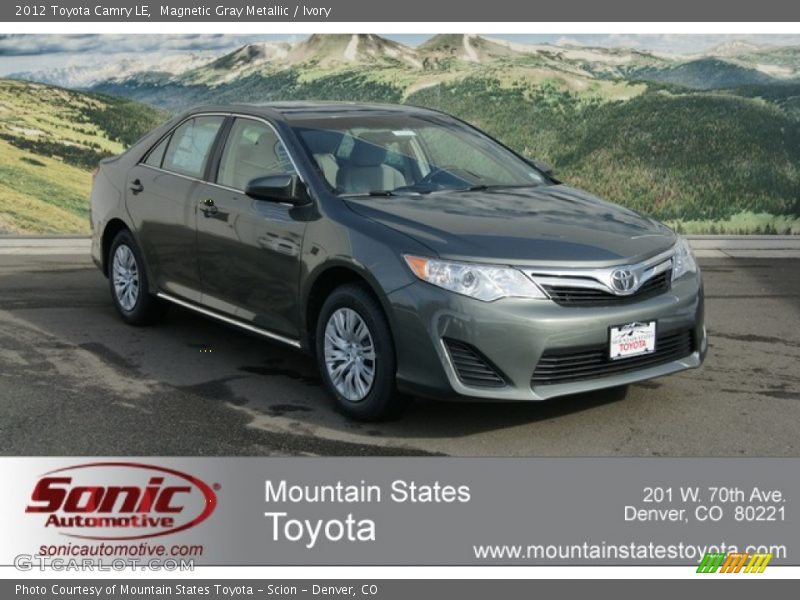 Magnetic Gray Metallic / Ivory 2012 Toyota Camry LE