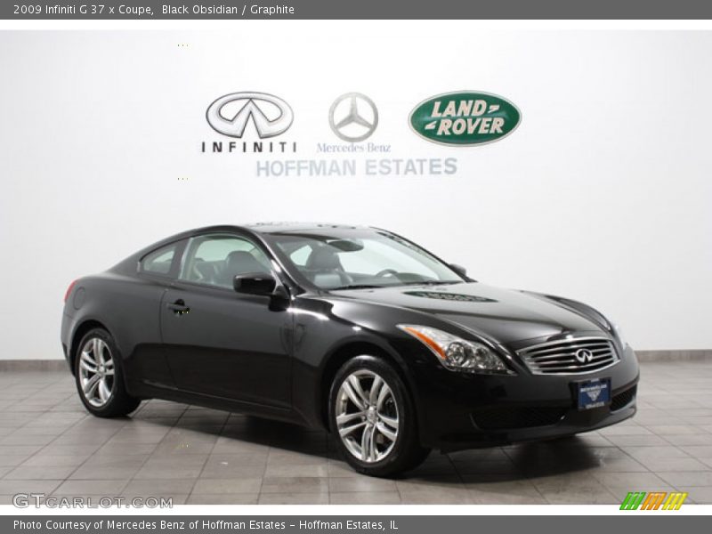 Black Obsidian / Graphite 2009 Infiniti G 37 x Coupe
