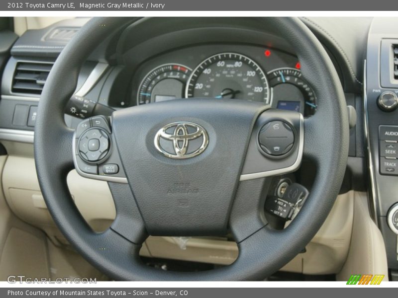 Magnetic Gray Metallic / Ivory 2012 Toyota Camry LE