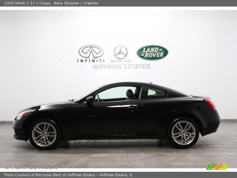 Black Obsidian / Graphite 2009 Infiniti G 37 x Coupe
