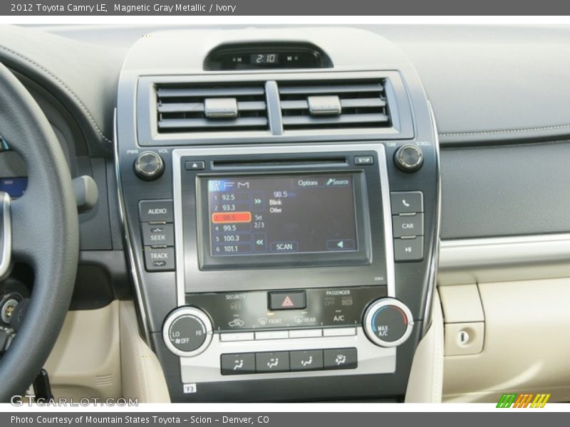 Magnetic Gray Metallic / Ivory 2012 Toyota Camry LE