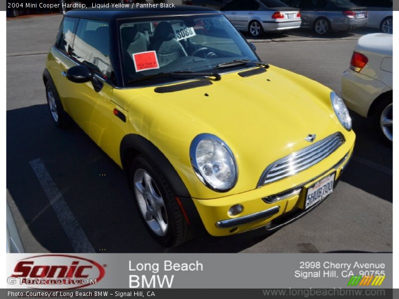Liquid Yellow / Panther Black 2004 Mini Cooper Hardtop