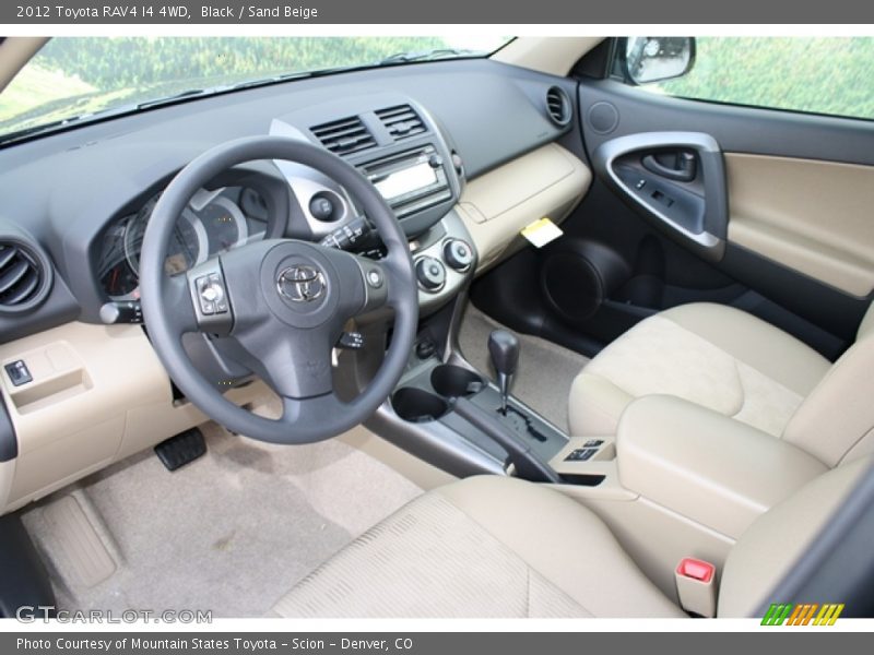 Black / Sand Beige 2012 Toyota RAV4 I4 4WD