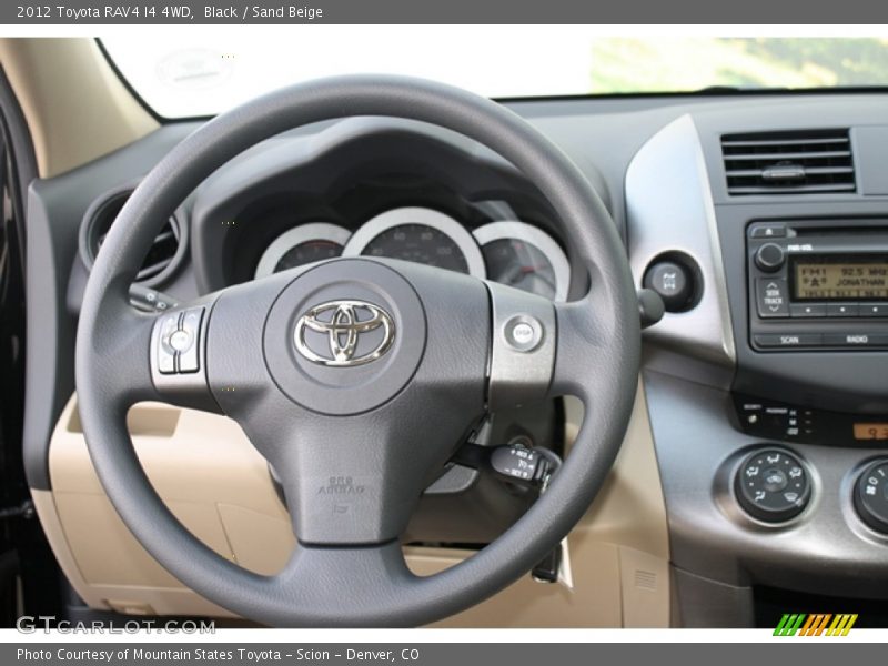Black / Sand Beige 2012 Toyota RAV4 I4 4WD