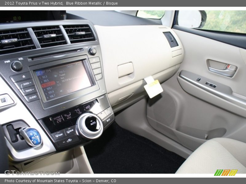 Blue Ribbon Metallic / Bisque 2012 Toyota Prius v Two Hybrid