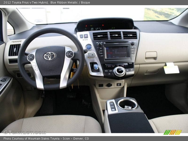 Dashboard of 2012 Prius v Two Hybrid