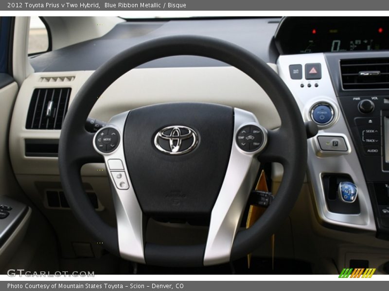Blue Ribbon Metallic / Bisque 2012 Toyota Prius v Two Hybrid