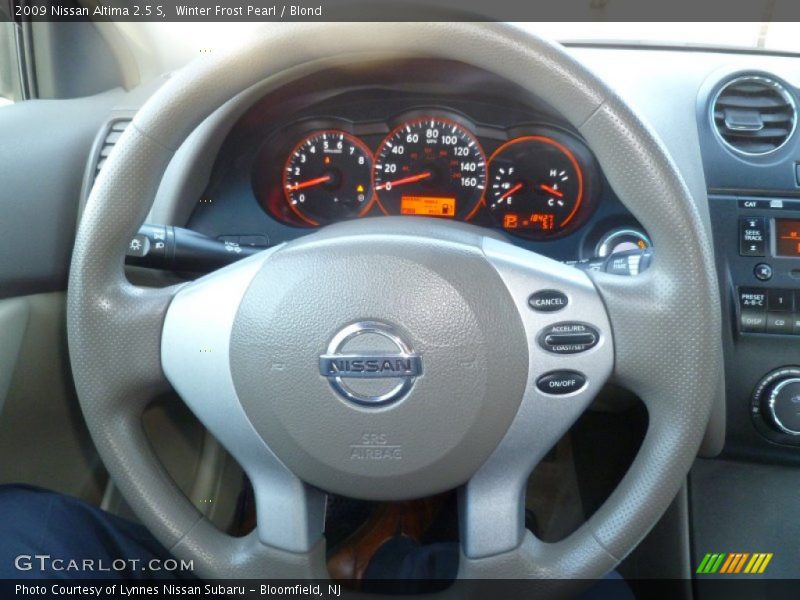 Winter Frost Pearl / Blond 2009 Nissan Altima 2.5 S