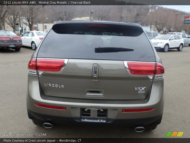 Mineral Gray Metallic / Charcoal Black 2012 Lincoln MKX AWD
