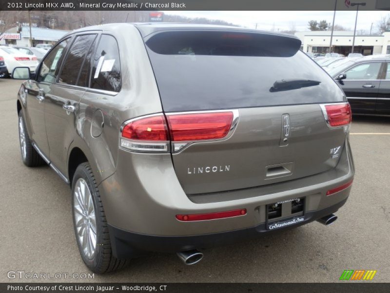 Mineral Gray Metallic / Charcoal Black 2012 Lincoln MKX AWD
