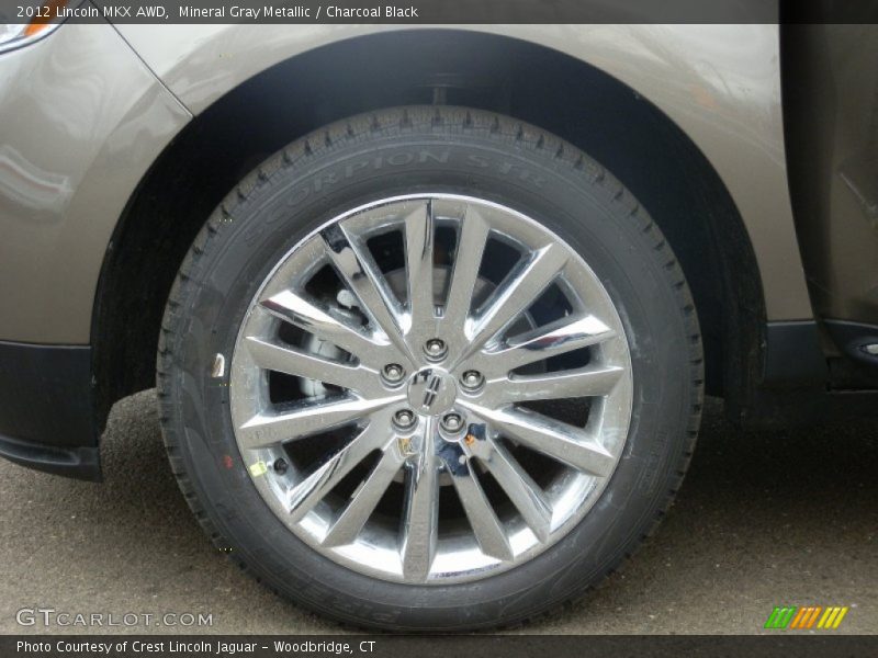 Mineral Gray Metallic / Charcoal Black 2012 Lincoln MKX AWD