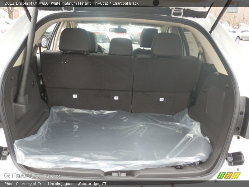 White Platinum Metallic Tri-Coat / Charcoal Black 2012 Lincoln MKX AWD