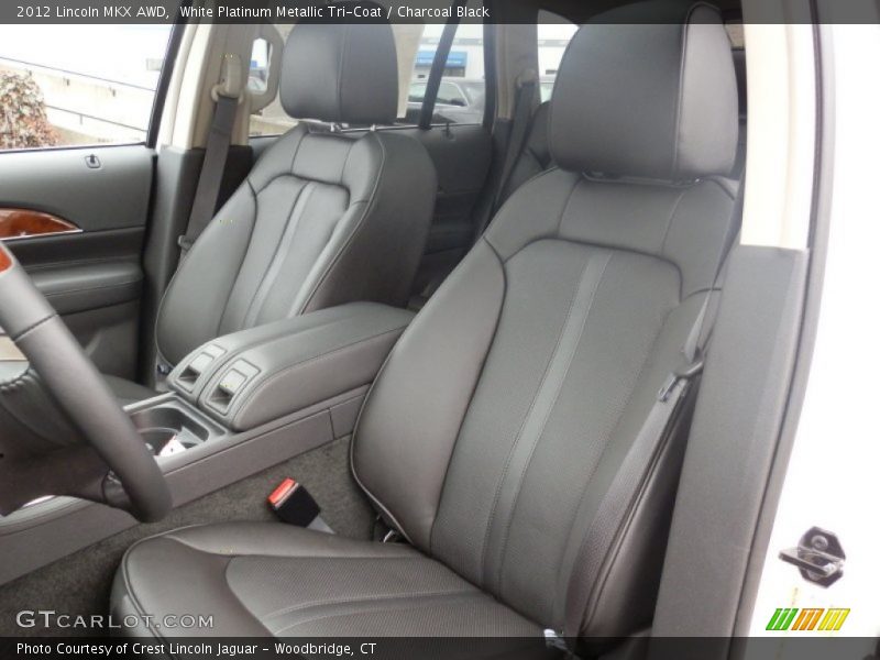 White Platinum Metallic Tri-Coat / Charcoal Black 2012 Lincoln MKX AWD
