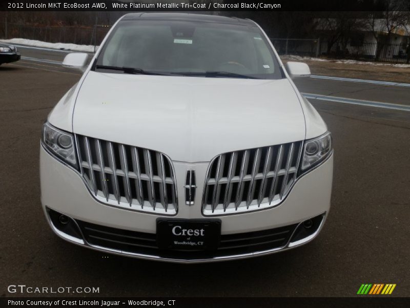 White Platinum Metallic Tri-Coat / Charcoal Black/Canyon 2012 Lincoln MKT EcoBoost AWD