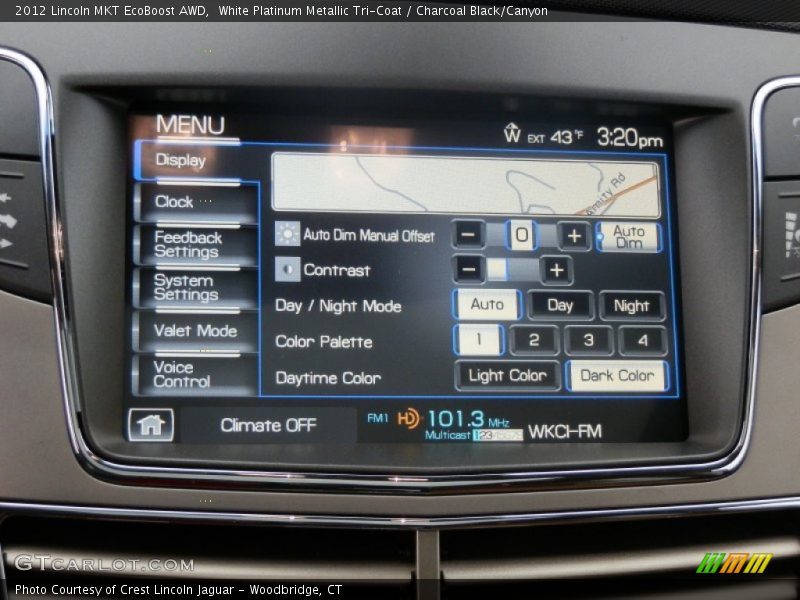 Controls of 2012 MKT EcoBoost AWD