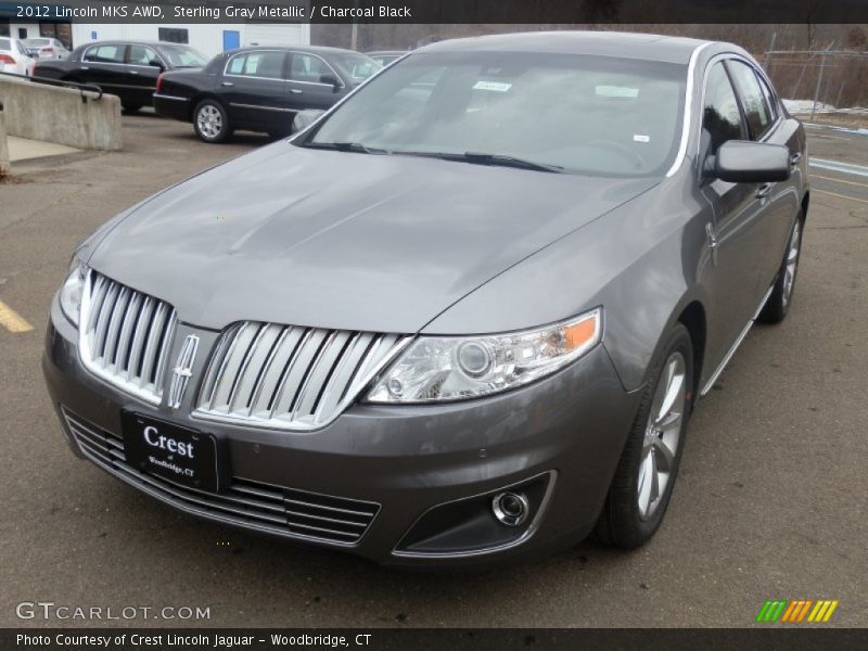 Sterling Gray Metallic / Charcoal Black 2012 Lincoln MKS AWD