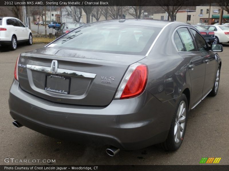 Sterling Gray Metallic / Charcoal Black 2012 Lincoln MKS AWD