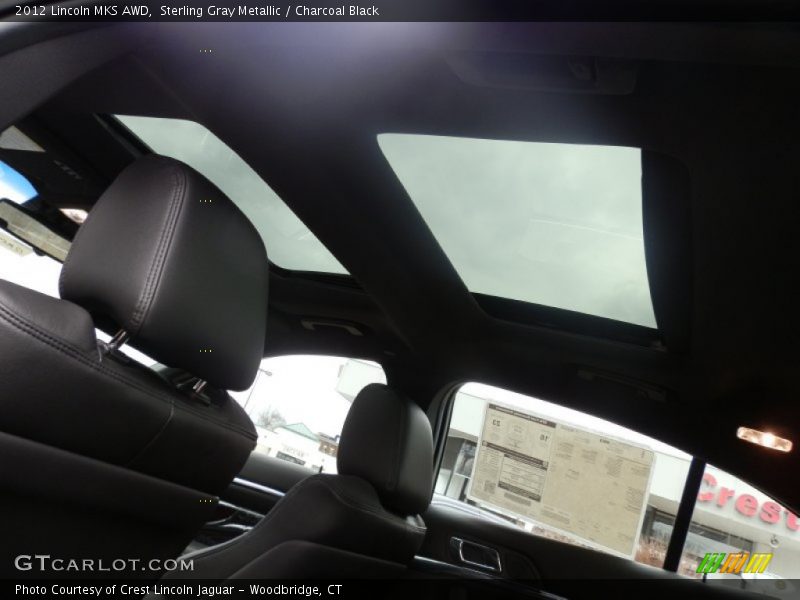 Sterling Gray Metallic / Charcoal Black 2012 Lincoln MKS AWD