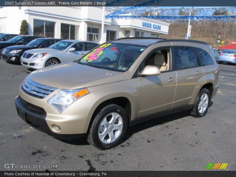 Prairie Gold Metallic / Beige 2007 Suzuki XL7 Luxury AWD