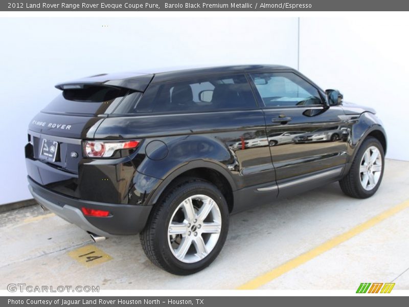 Barolo Black Premium Metallic / Almond/Espresso 2012 Land Rover Range Rover Evoque Coupe Pure