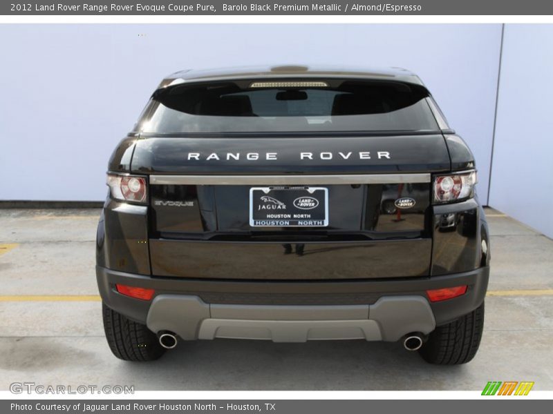 Barolo Black Premium Metallic / Almond/Espresso 2012 Land Rover Range Rover Evoque Coupe Pure