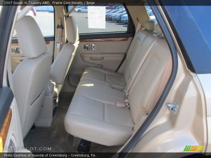 Prairie Gold Metallic / Beige 2007 Suzuki XL7 Luxury AWD