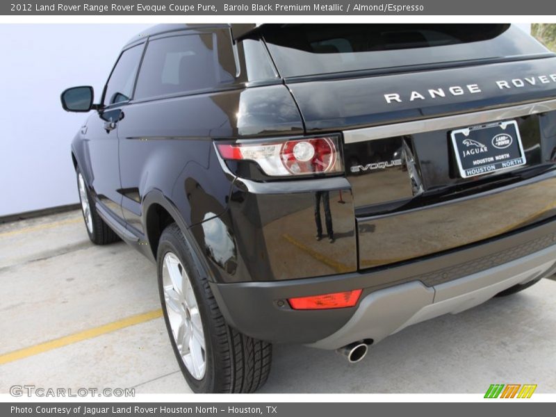 Barolo Black Premium Metallic / Almond/Espresso 2012 Land Rover Range Rover Evoque Coupe Pure