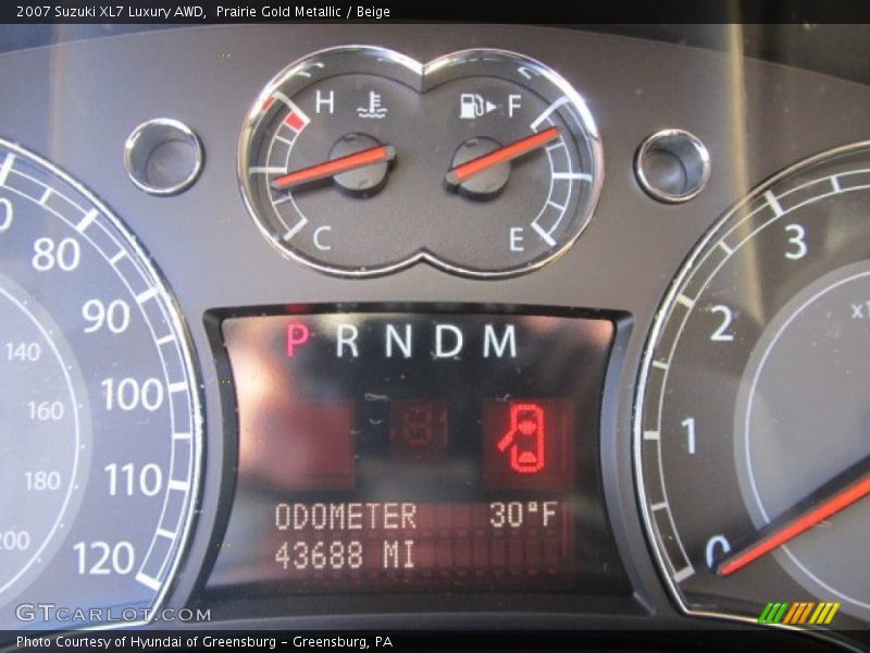 Prairie Gold Metallic / Beige 2007 Suzuki XL7 Luxury AWD