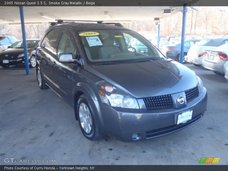 Smoke Gray Metallic / Beige 2005 Nissan Quest 3.5 S