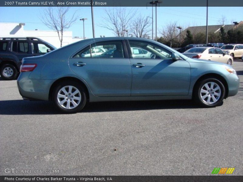Aloe Green Metallic / Bisque 2007 Toyota Camry XLE V6