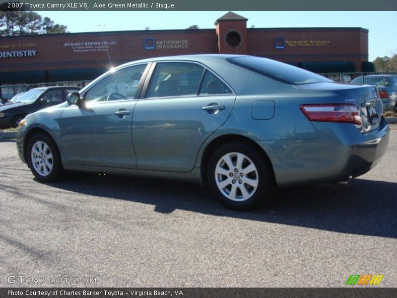 Aloe Green Metallic / Bisque 2007 Toyota Camry XLE V6