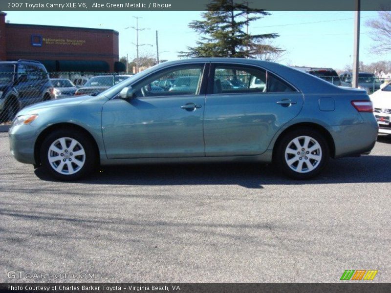 Aloe Green Metallic / Bisque 2007 Toyota Camry XLE V6