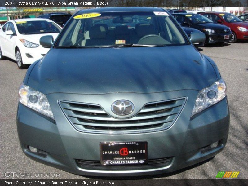Aloe Green Metallic / Bisque 2007 Toyota Camry XLE V6