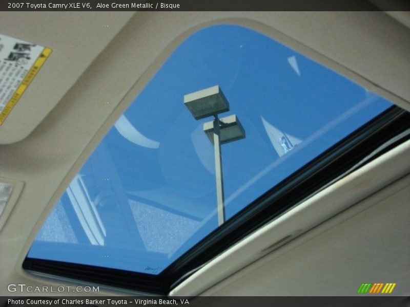 Aloe Green Metallic / Bisque 2007 Toyota Camry XLE V6