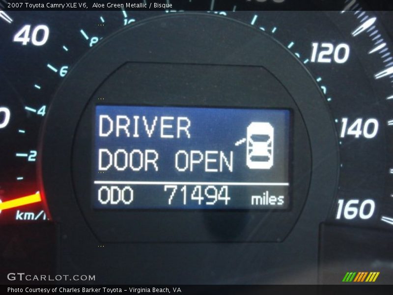 Aloe Green Metallic / Bisque 2007 Toyota Camry XLE V6