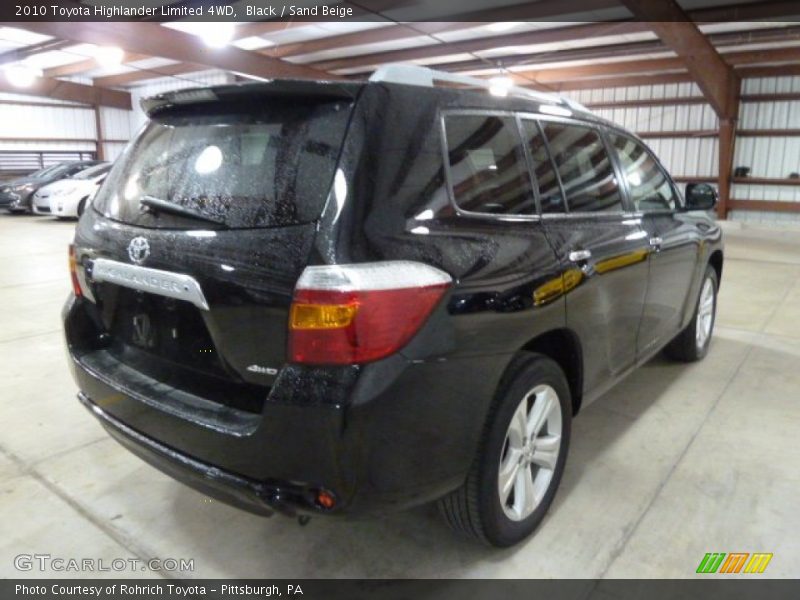 Black / Sand Beige 2010 Toyota Highlander Limited 4WD