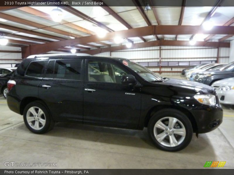 Black / Sand Beige 2010 Toyota Highlander Limited 4WD