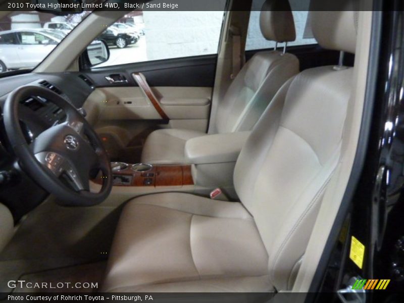 Black / Sand Beige 2010 Toyota Highlander Limited 4WD